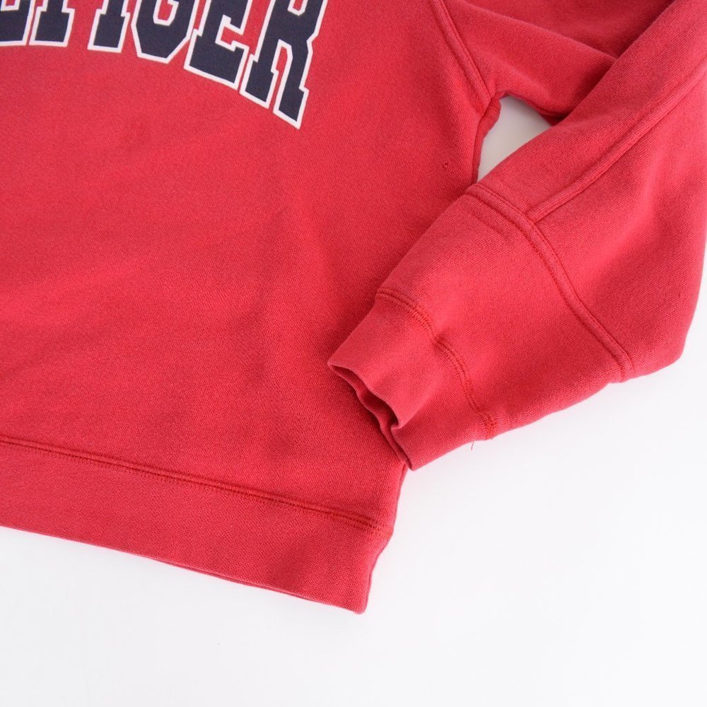 Vintage  90's Y2K Tommy Hilfiger Red Crewneck Sweater Size Large - Picture 7 of 13